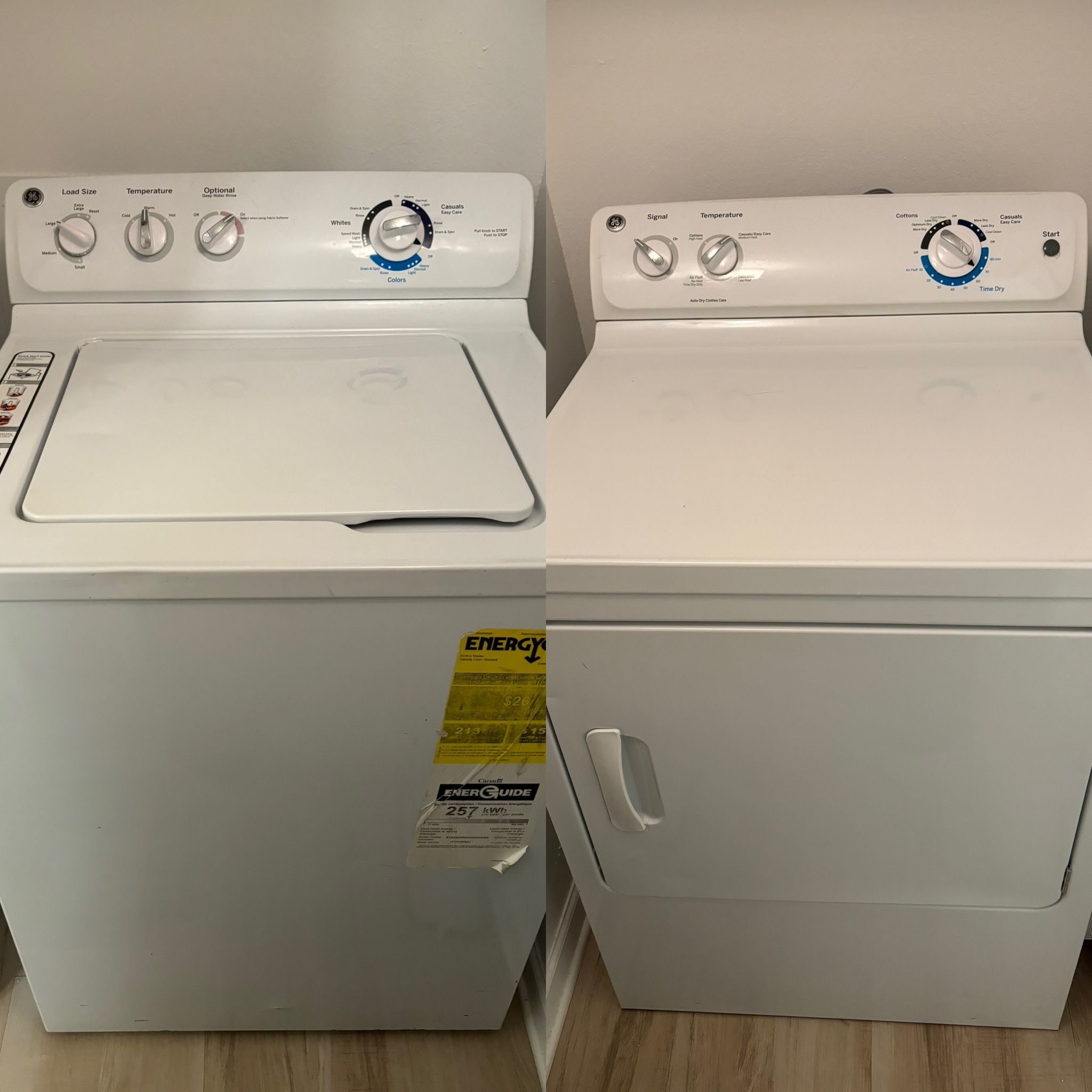 GE Washer And Dryer Set