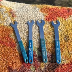 Park Tools cone wrenches “Chrome” 13,14,16,18mm. Great condition 