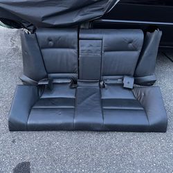 BMW e46 black rear seats