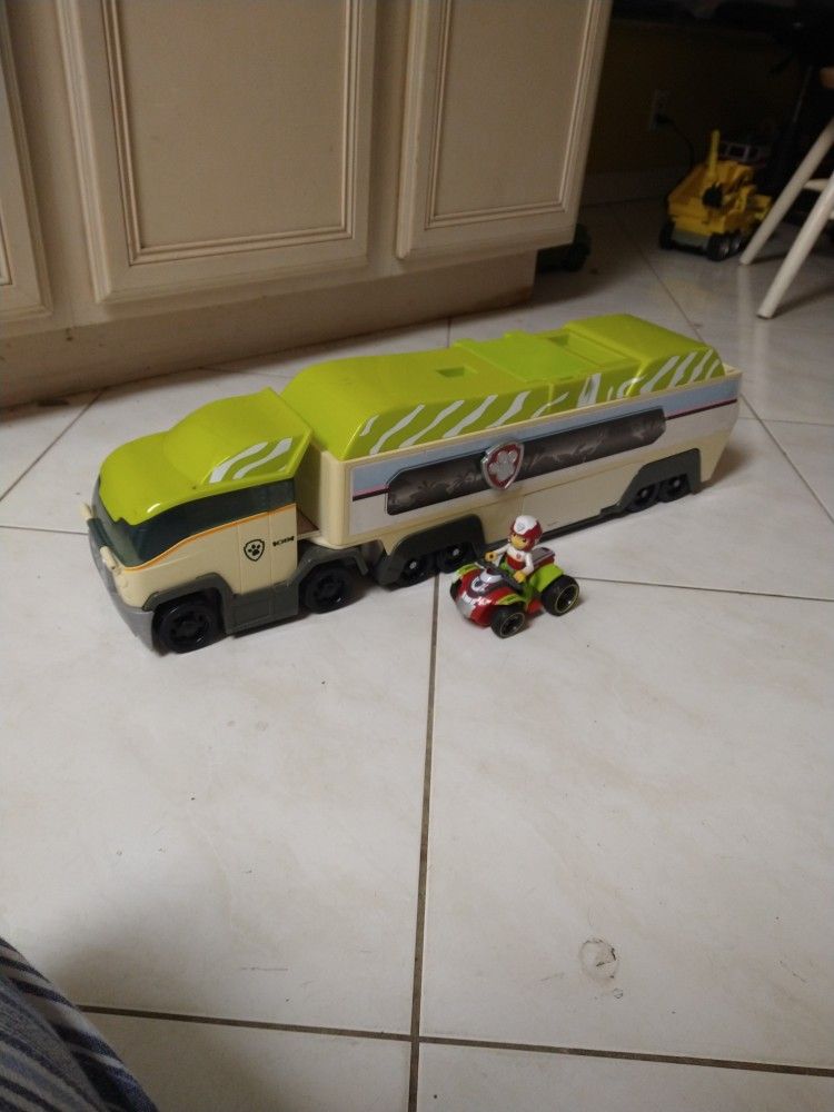 Paw Patroller Green Jungle Patrol Bus W Ryder And His ATV