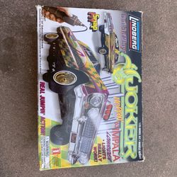 VINTAGE 1999 LINDBERG BUILD N' PLAY JOKER HOPPIN 1963 IMPALA LOWRIDER & BOX RARE
