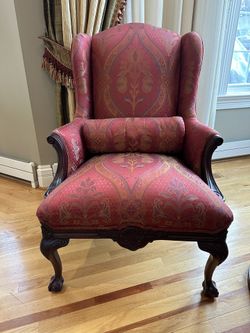 Gorgeous Antique Burgundy Chairs