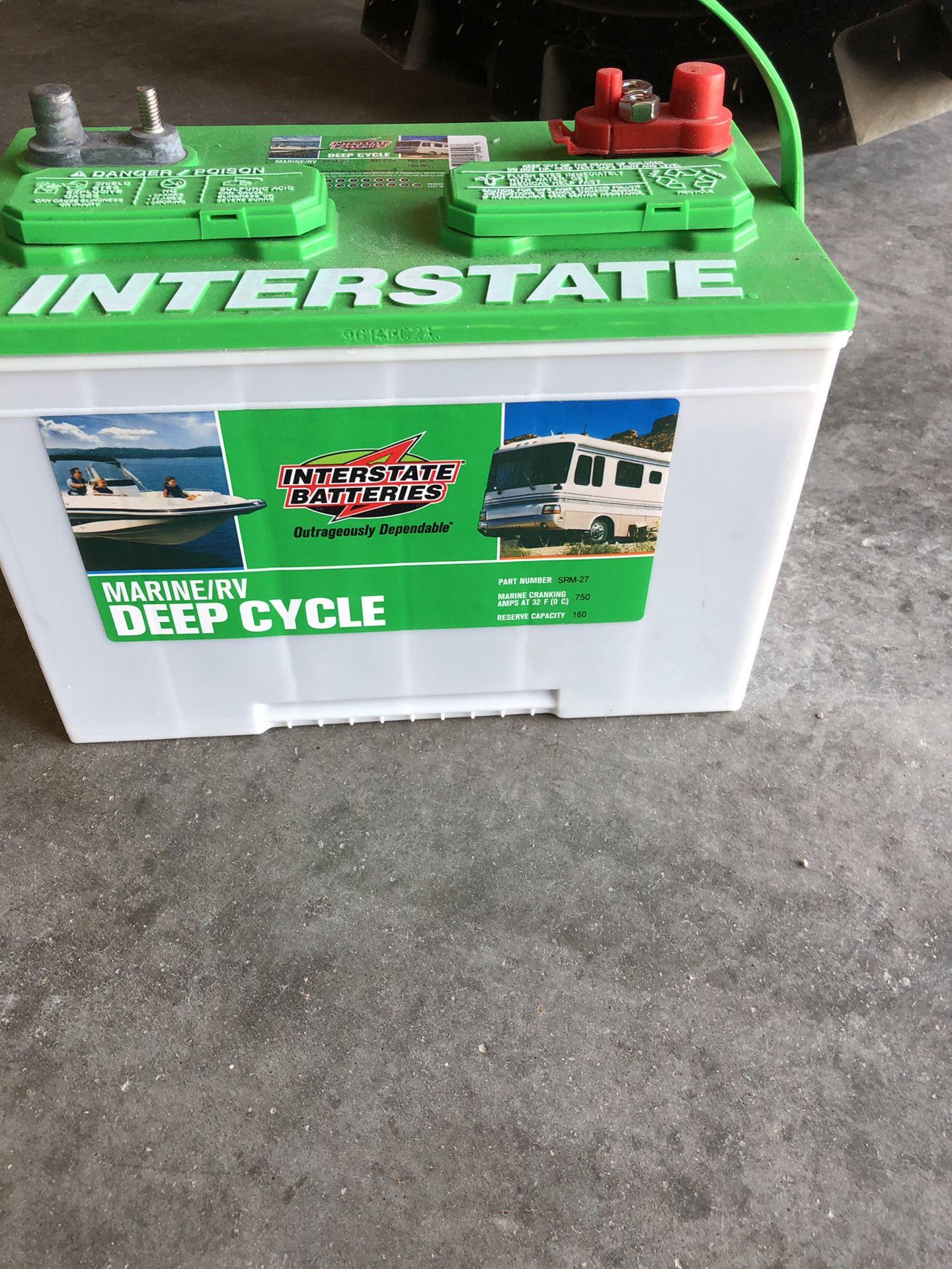 Rv and boat deep cycle batteries
