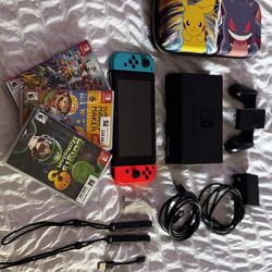 Nintendo Switch Bundle (V1) + Games & Accessories - Baby Fund!