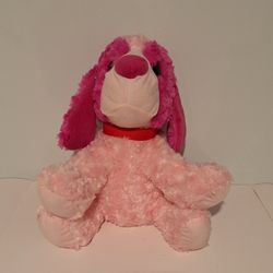 Toy Factory Plush Paradise Hot Pink Beagle Dog Stuffed Animal 
