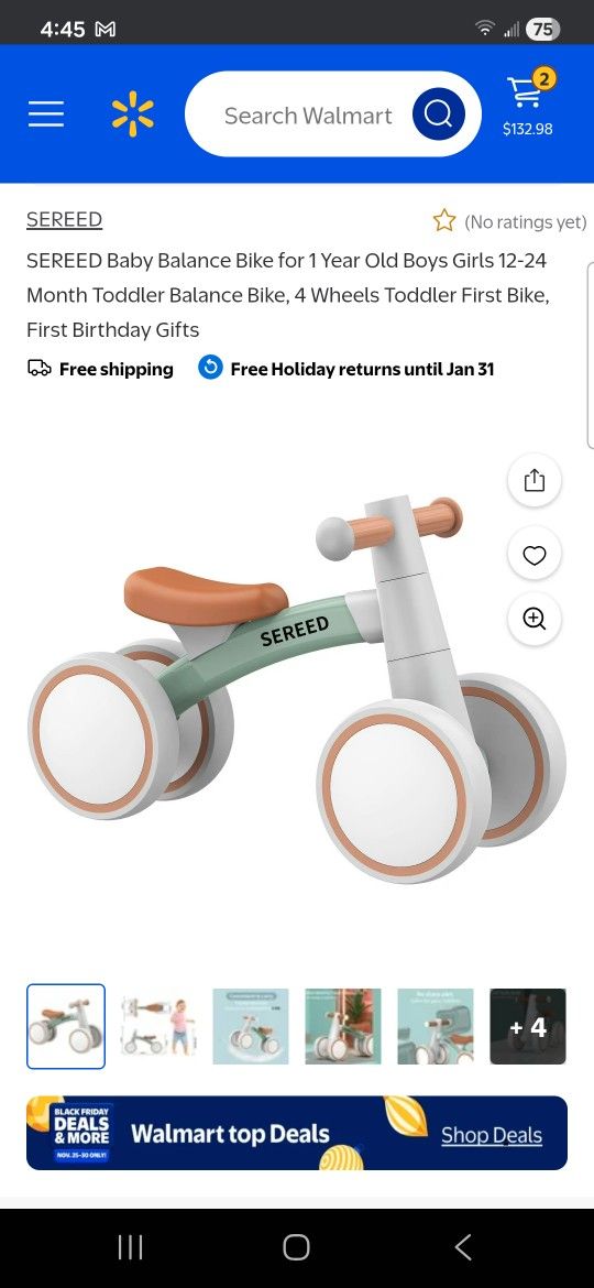 New Baby Balance Bike