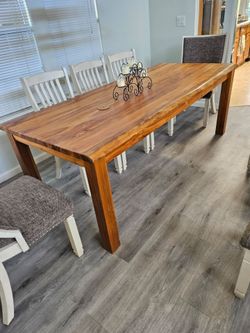 Teak dining table