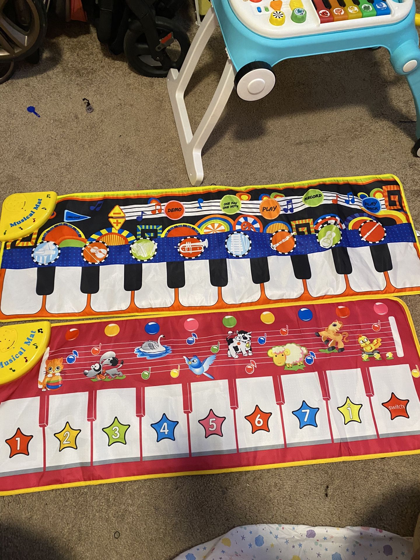 2 Musical Piano play mats