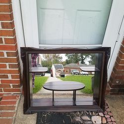 Beautiful vintage shadow box with mirror
