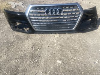 2017 - 2019 Black Audi Q7 Quattro Front Bumper & Grille 4m0807647b OEM
