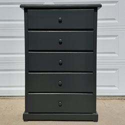 5 Drawer Solid Pine Wood Dresser /