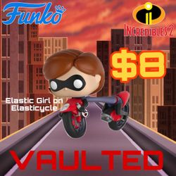 (NEW) Funko POP! Ride Disney: Incredibles 2 #45 Elastigirl with Elasticycle (VAULTED)
