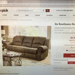 Brand New Coaster Sofa Recliner Dark Brown Nice And Comfy