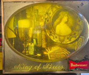 Vintage budwieser sign