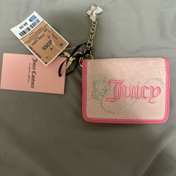 Pink Juicy Couture wallet, CARD CASE KEY #y2kaccessories #juicy #couture #wing #it