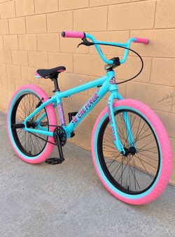 NEW SE Bikes So Cal Flyer 24” BMX Bike – Aqua Bubblegum – Financing Available