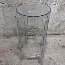 Kartell Style Ghost Stool Plant Stand 