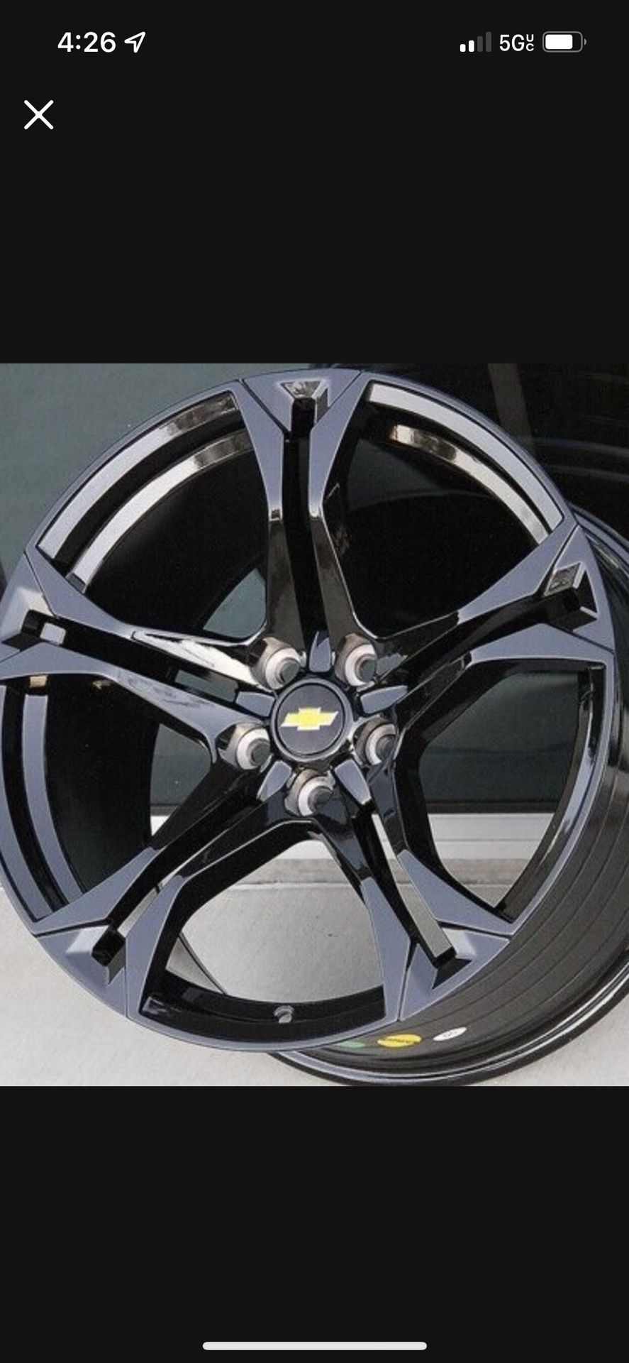 Camaro 20” Staggered New Zl1 Style Rims Tires Set