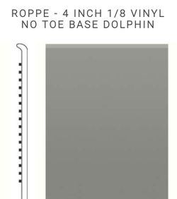 ROPPE VINYL WALL BASE 4 INCH TOELESS