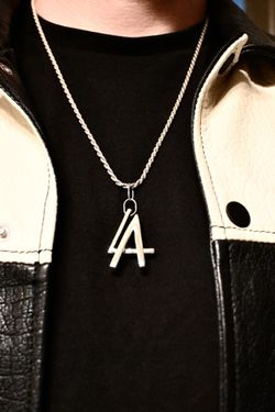 LA Sterling silver pendant