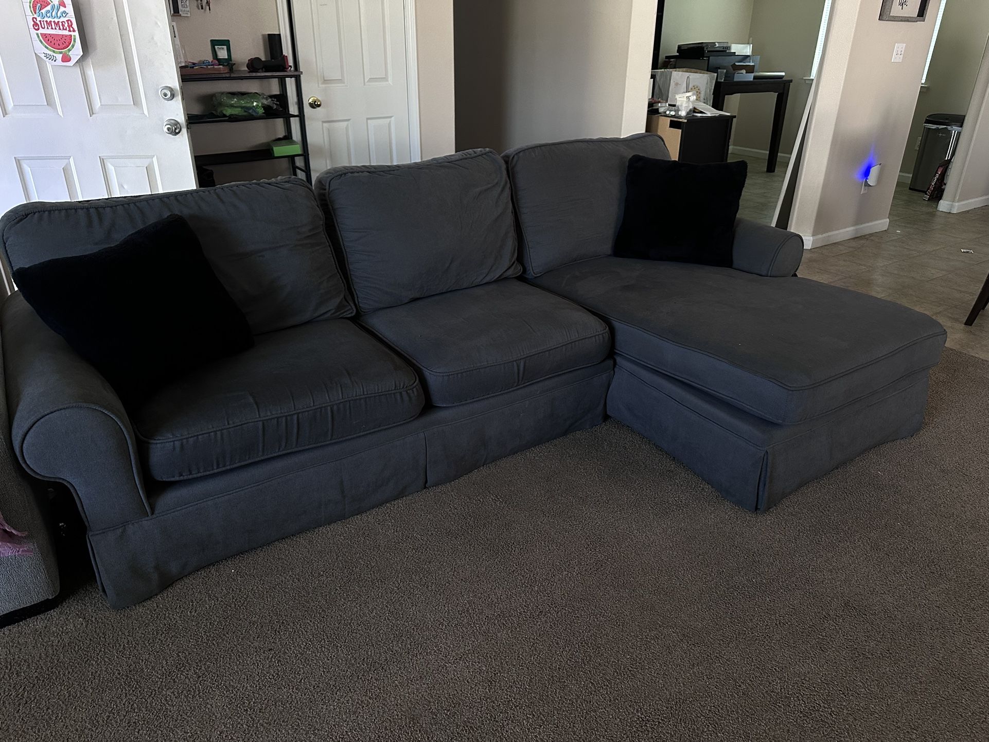 Small Grey Sectional Couch