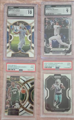 Graded cards and Leaf 2025 Optichrome Football Lot