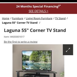 Ashley Laguna 55" Glass TV Stand