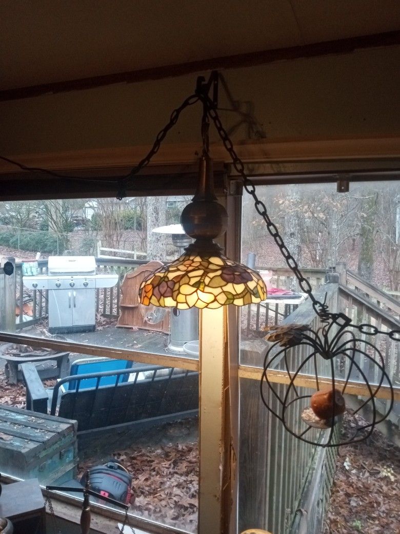 Solid Brass Tiffany Lamp