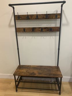 Shoe bench and Coat Hooks