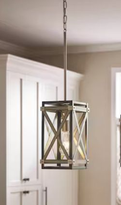 Farmhouse Rustic Metal Pendant Light