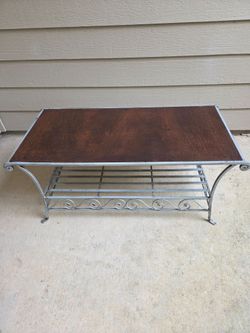 Coffee table rehabbed modern/ utility style