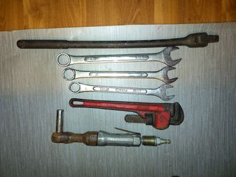 Tools 1 inch breaker bar air ratchet pipe wrench an open ends