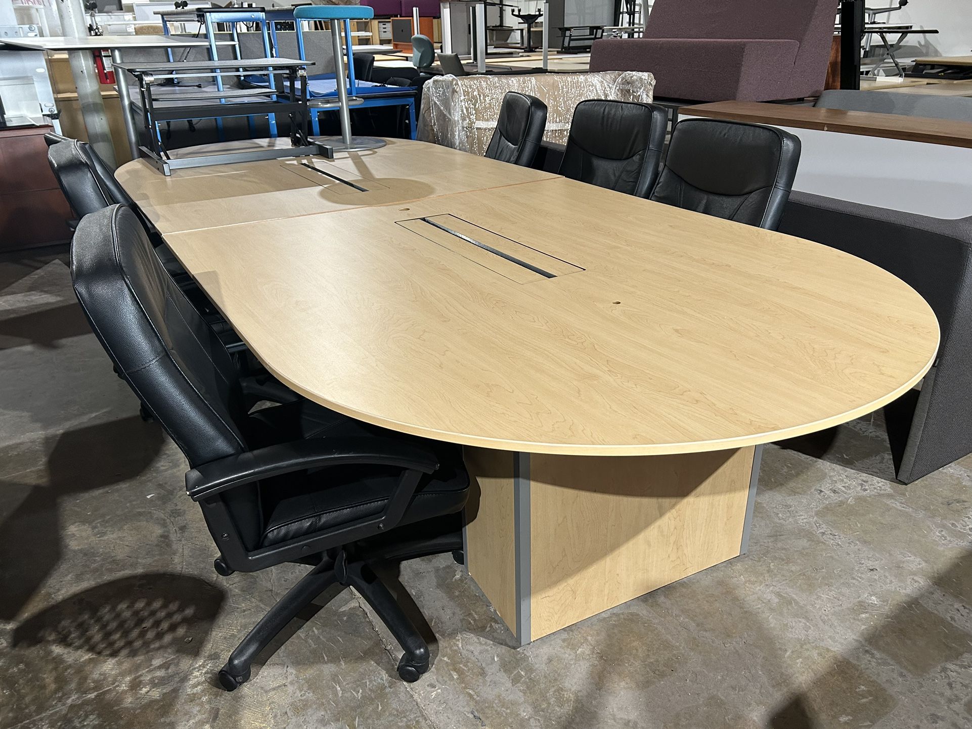 Conference Table, L Shaped Electric Desk, Round Table