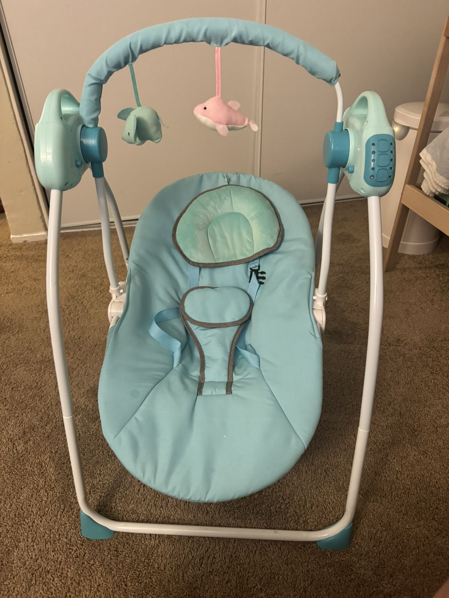 YANAOFFEE Electric Baby Swing For Infant (Bluetooth Included)