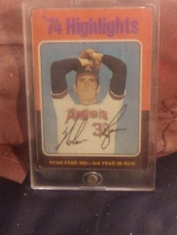 Signed Nolan Ryan #5