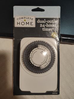 New Complete Home Dual-outlet 24-hour timer. - $8