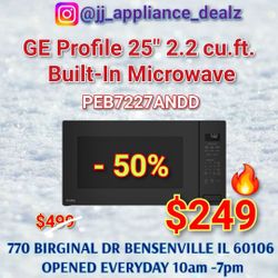 🔥GE Profile 2.2 cu. ft. Built-In Microwave PEB7227ANDD