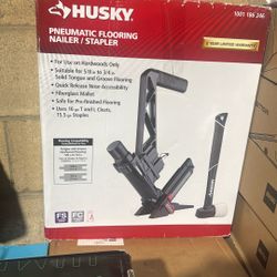 Husky Pneumatic 3-in-1 15.5-Gauge & 16-Gauge 2 in. Flooring Nailer & Stapler
