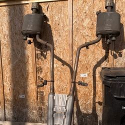 G35 HR / G37 Stock Exhaust Midpipe resonators mufflers