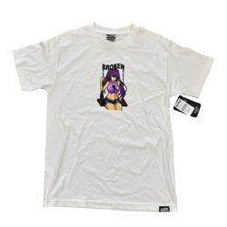 Broken Promises Co. NWT Men’s Graphic Anime Tee T-shirt Medium Short Sleeve