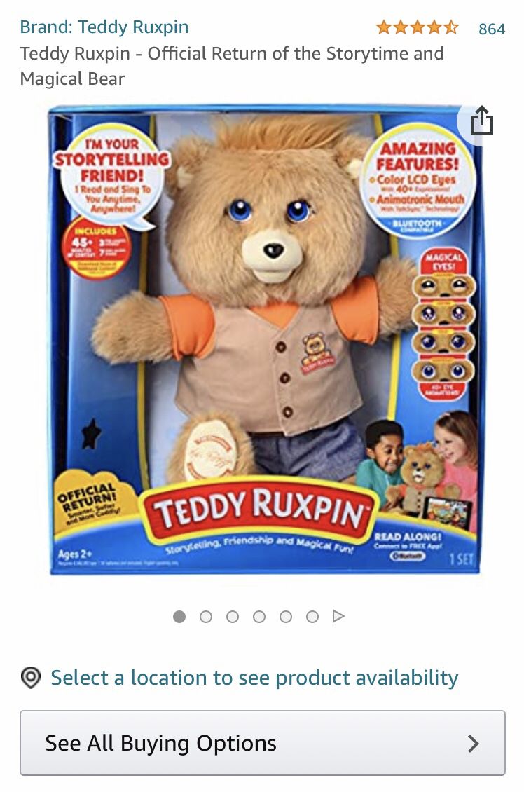 Teddy Ruxpin Official Return Of Storytime And Magical Bear