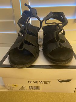 Nine West Black Sandals Size 7