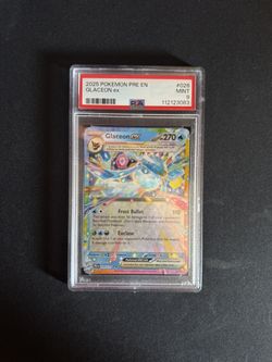 Pokemon Prismatic Evolutions Glaceon EX #026 PSA 9