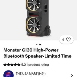 Monster Bluetooth Speaker 