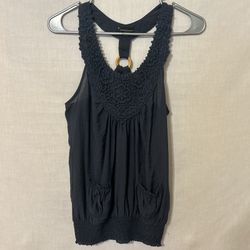 Women's Top with Crochet Detail