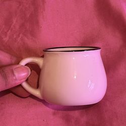 Mini white coffee mug