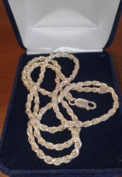 Classic "24 Stirling Silver Rope  ~ 3MM