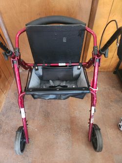 Seated Walker with basket