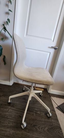 IKEA LÅNGFJÄLL office chair | Beige/white
