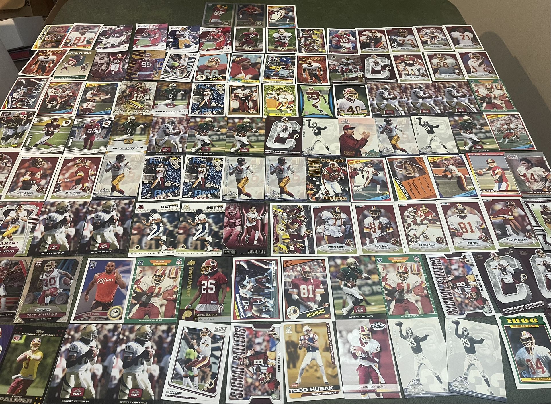 Lot Of 113 Washington Redskins Football Cards Stars-Rookies-Inserts Past & Present 